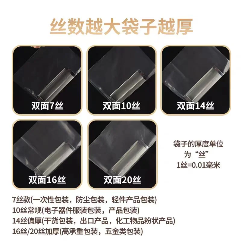 PE Flat Bag - open-top plastic bag for retail use